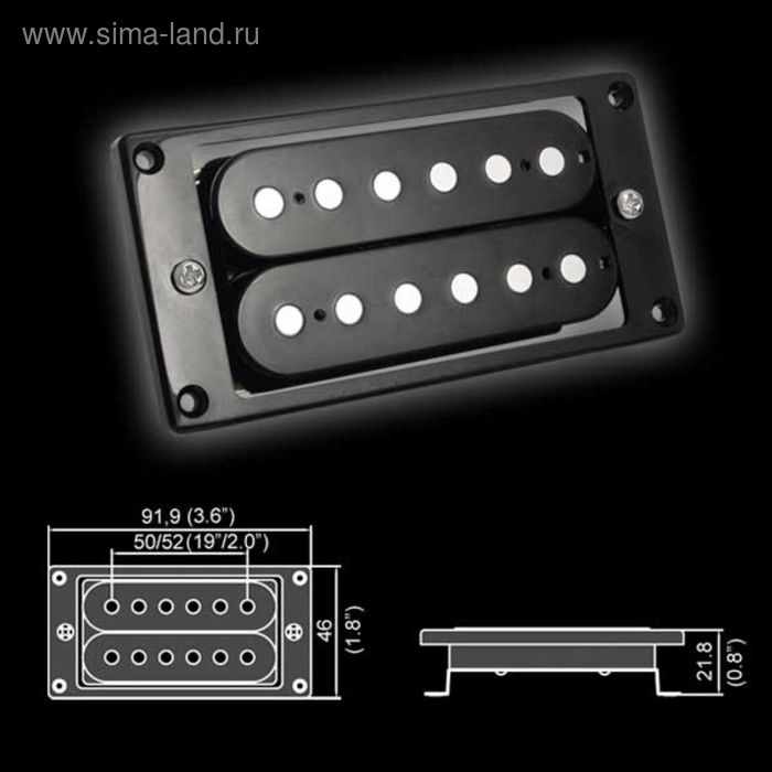 

Звукосниматель Belcat BH-22Bridge-BK магнитный, хамбакер, бриджевый, черный