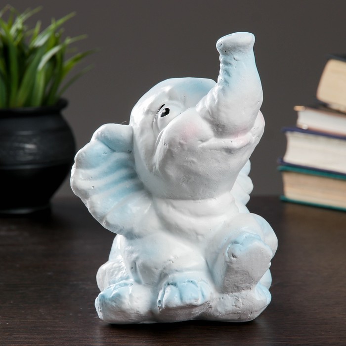 Копилка "Слонёнок" голубая