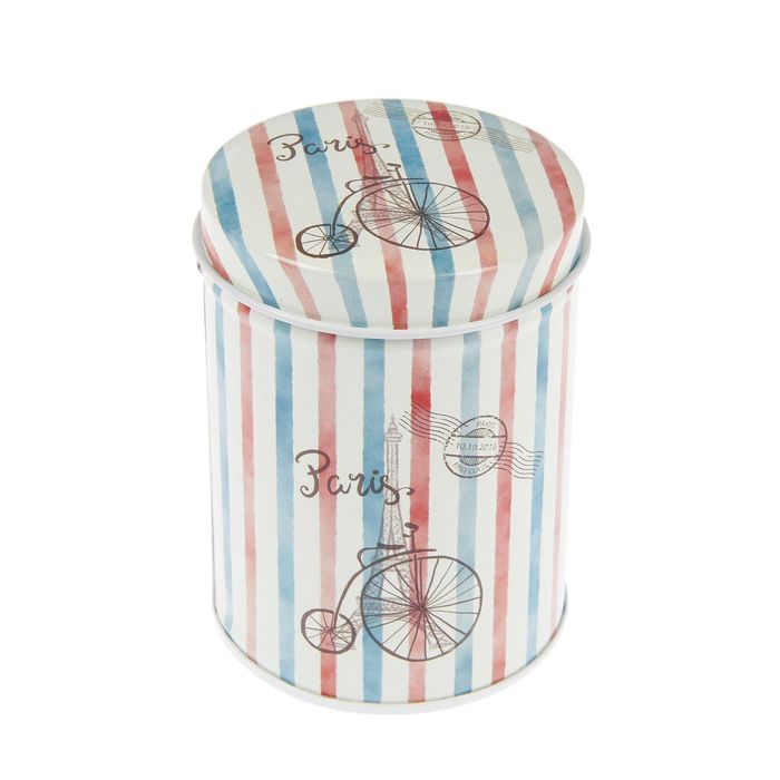 Шкатулка металл "Велосипед. Париж" 9х7х7 см