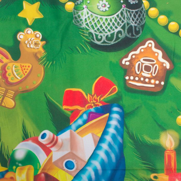 Комплект штор "Этель" Ёлочка 145*260 см-2 шт, 100% п/э, 140 г/м2