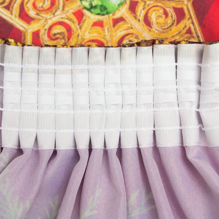 Комплект штор "Этель" Ёлочка 145*260 см-2 шт, 100% п/э, 140 г/м2