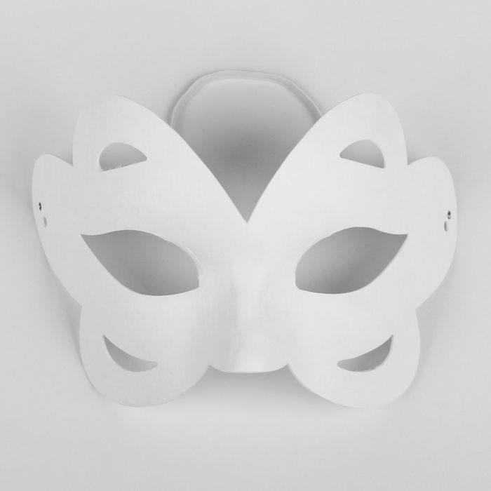 Основа для творчества и декорирования - маска на резинке "Ажур"