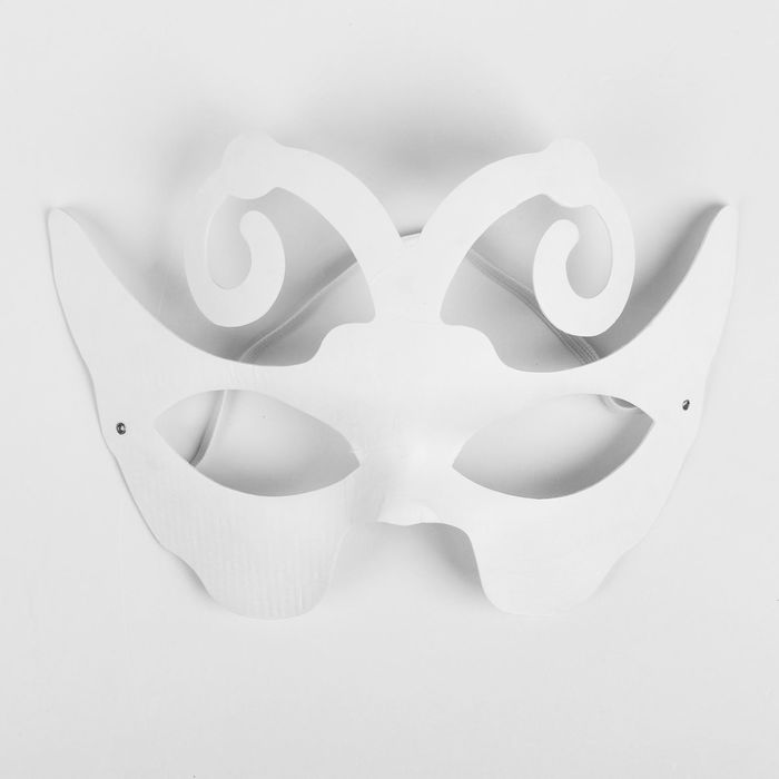 Основа для творчества и декорирования - маска на резинке "Бабочка"