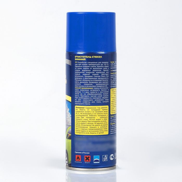 Очиститель стекол зимний Астрохим, 520 мл, аэрозоль