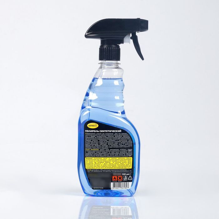 Полироль Астрохим мгновенного действия, синтетический, 500 мл