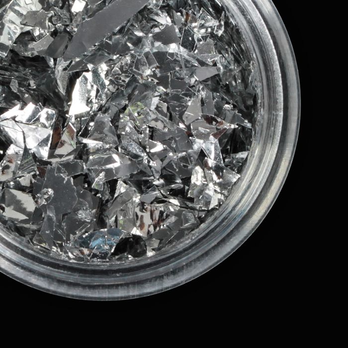 Фольга для ногтей, цвет серебристый