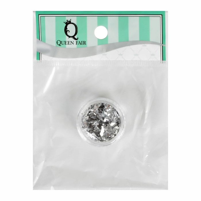 Фольга для ногтей, цвет серебристый