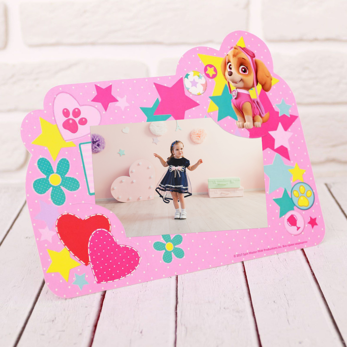 Щенячий патруль. Фоторамка картон для фото 10х15 "Друзья навечно"