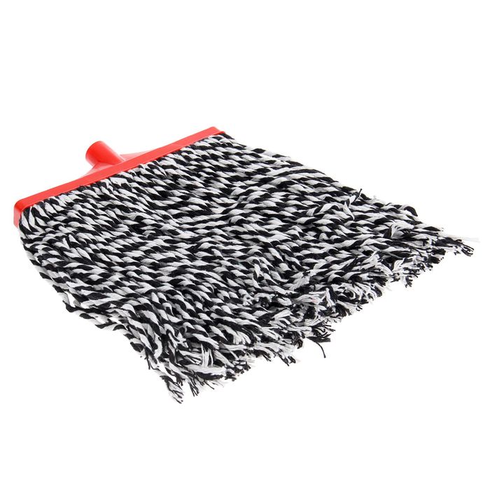 Насадка для швабры веревочная, х/б 400 гр. удлиненная насадка 27 см, цвет МИКС