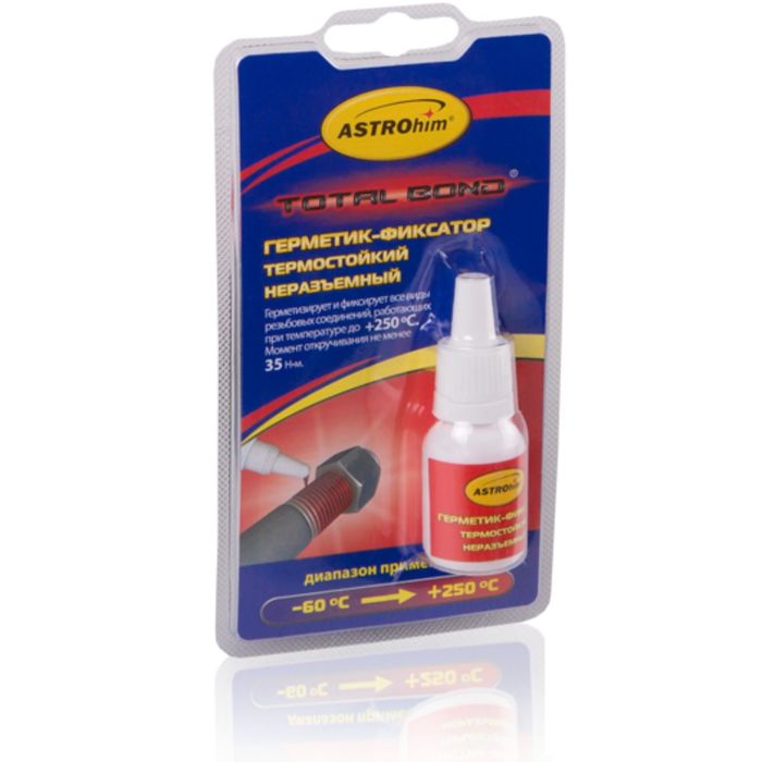 Фиксатор резьбы АСТРОХИМ термостойкий неразъемный 6мл
