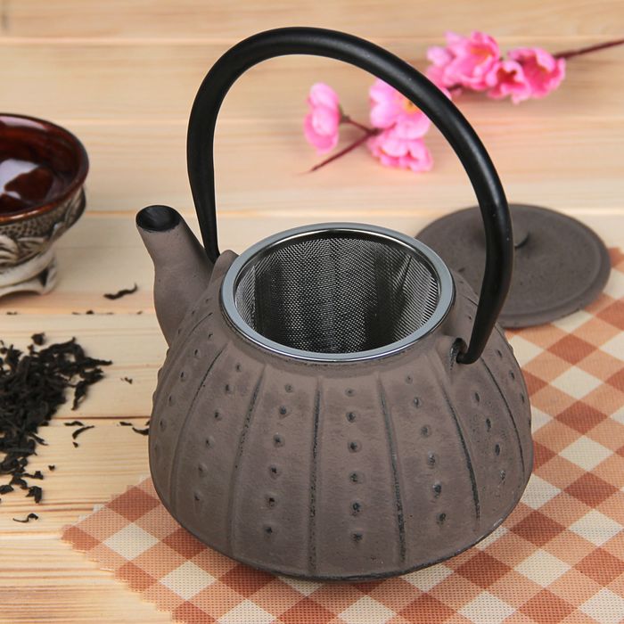 Чайник с ситом 800 мл "Рахель", цвет черный