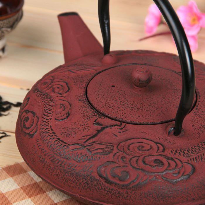 Чайник с ситом 1,2 л "Дракон", цвет коричневый