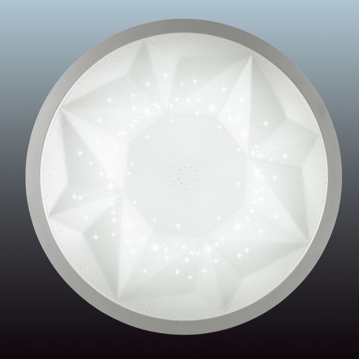 Светильник VICTORY 24W LED белый, никель 42x42x9,3см