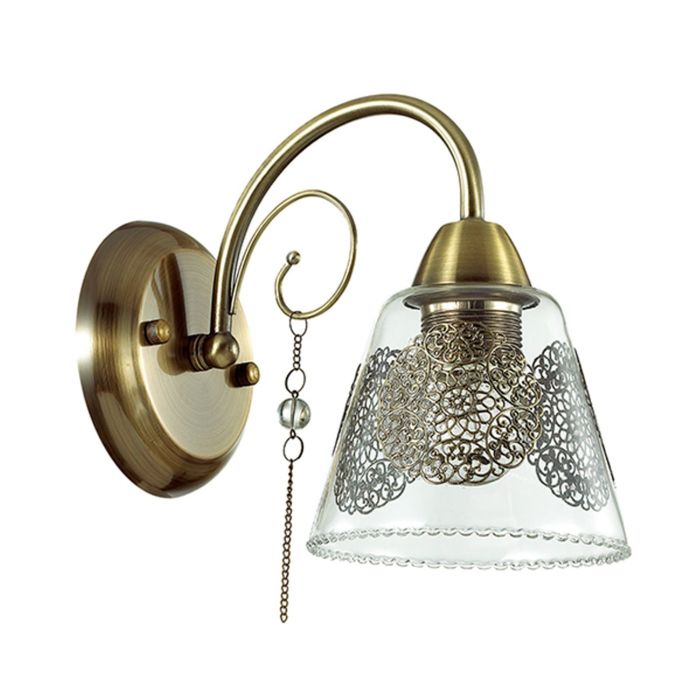 Бра HORTENSA 1x40W Е27 бронза 12,5x22x20см