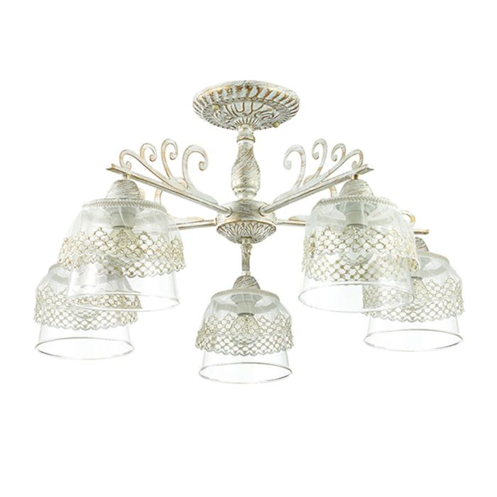 Люстра Karia 3x40W E14 белый, золото 61x61x33,5см