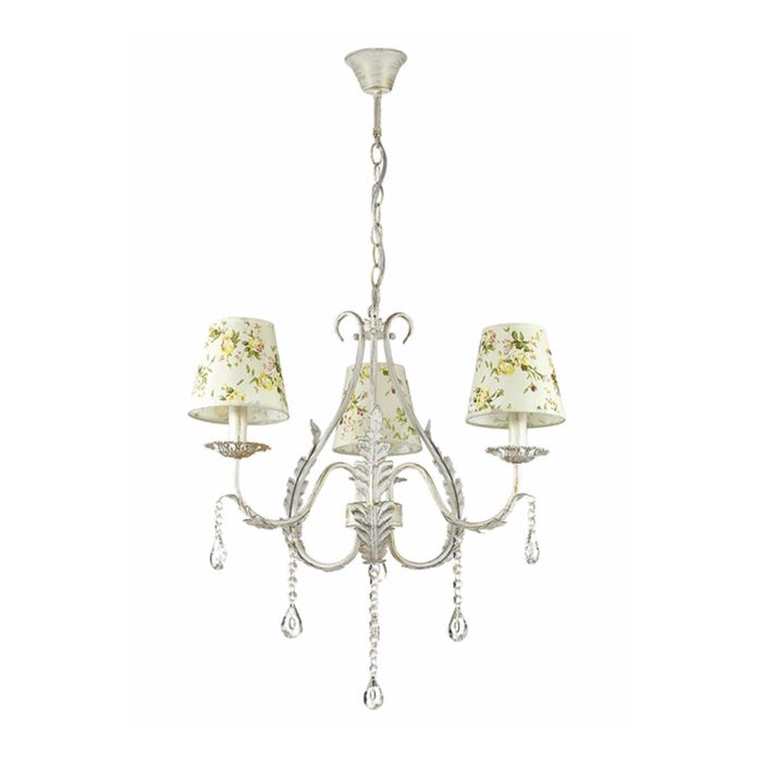 Люстра потолочная SARLE 3x40W E14 белый, золото 58x58x100см