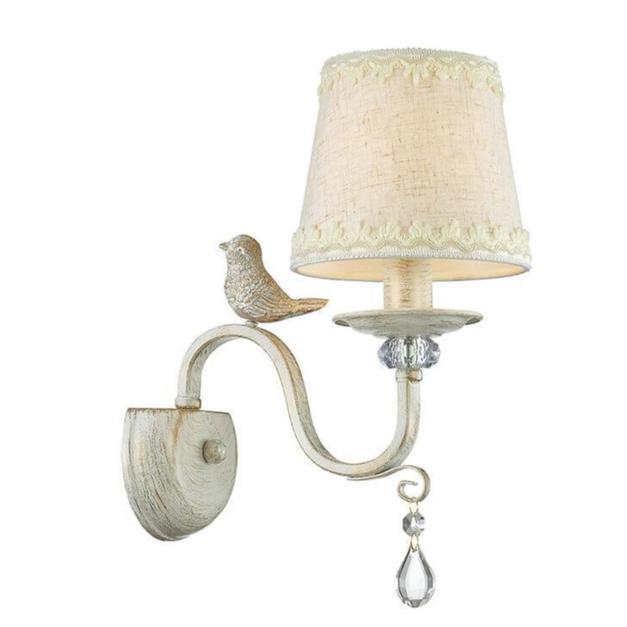 Бра FRERI 1x40W E14 белый, золото 23x14x31см