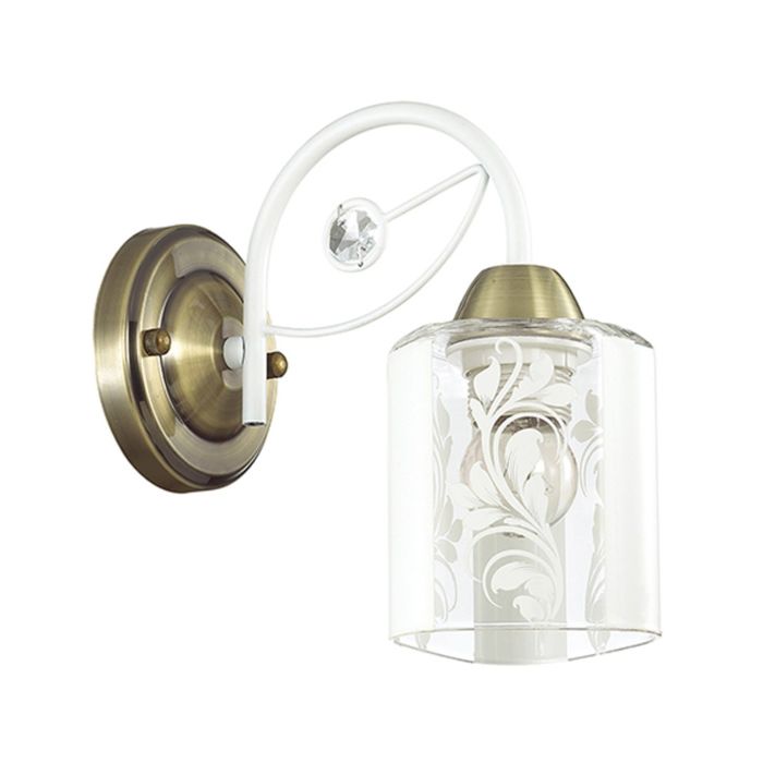 Бра RULLA 1x40Вт E14 бронзоввый, белый 21,3x12x22см