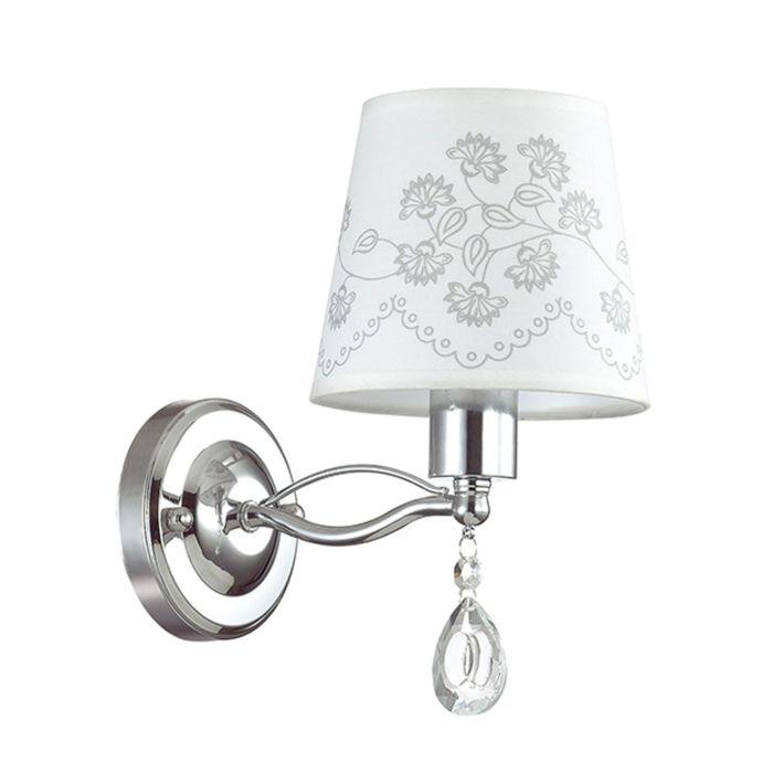 Бра NIHELLO 1x40W E14 хром 21x14x25,5см