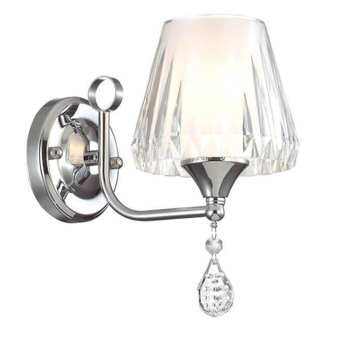 Бра MODESTA 1x40W E14 хром 22x14x24см