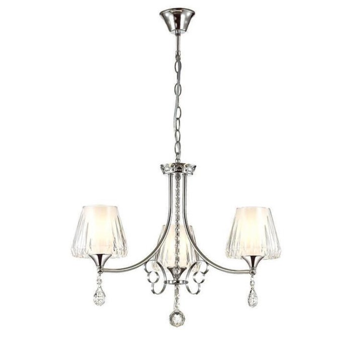 Люстра подвесная MODESTA 3x40W E14 хром 58x58x85,5см