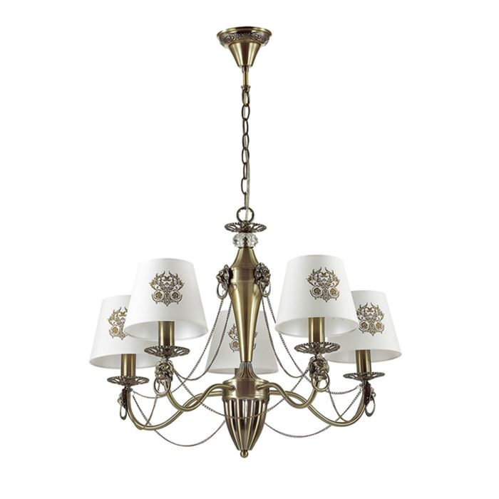 Люстра подвесная AGATTA 5x40W E14 бронза 63x63x93,5см