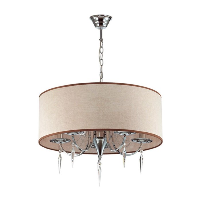 Люстра подвесная OFELIA 5x40W E14 хром 56x56x83см