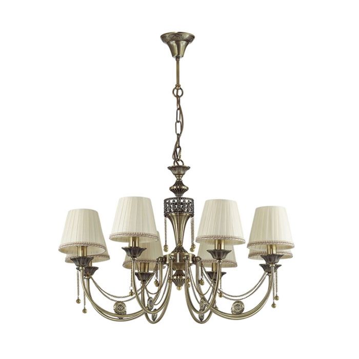 Люстра подвесная IGNESSA 8x40W E14 состаренная бронза 74x74x51см