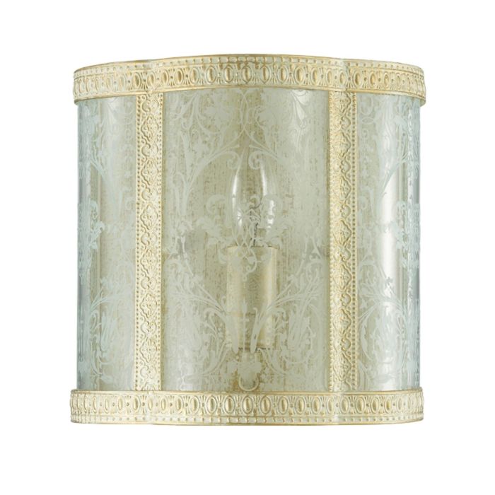 Бра TONY 1x40W E14 бежевый с золотой патиной 21,5x21,5см