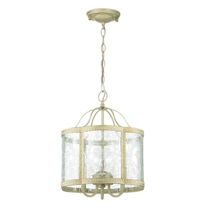 Светильник TONY 3x40Вт E14 бежевый с золото патиной 42x42см