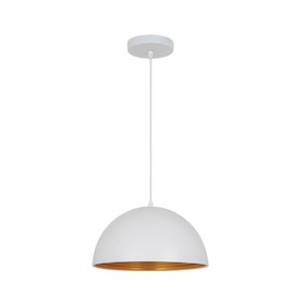 

Люстра подвес UGA 1x60W E27 белый, золотой 30x30см