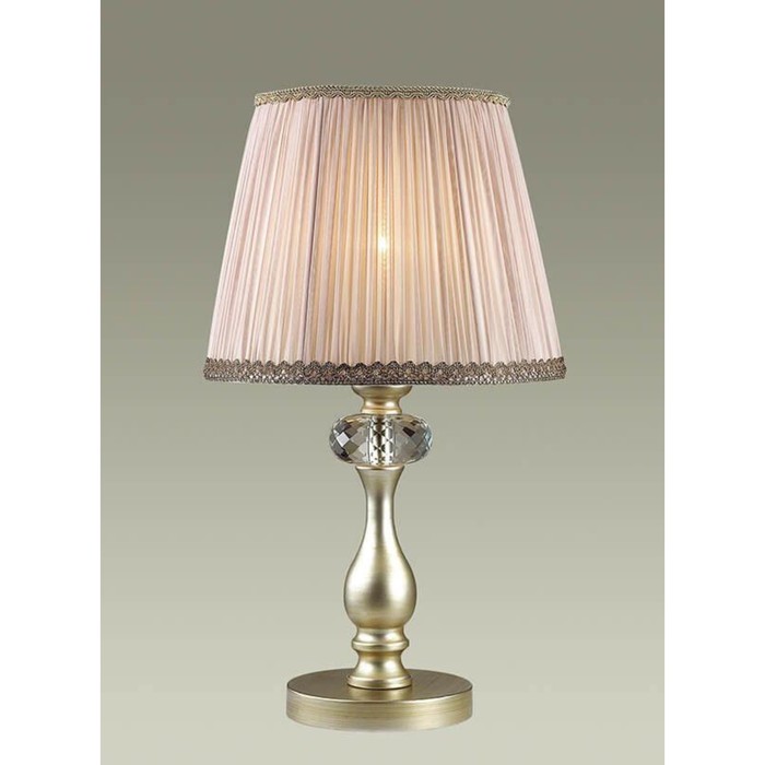 Настольная лампа AURELIA 1x40W E14, золотой, серебряная патина 28x48 см
