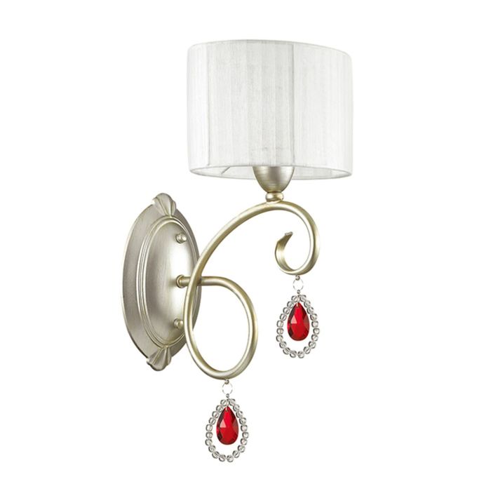 Бра VERENISSA 1x40W E14 матовое золото с серебряной патиной 20x33,5см