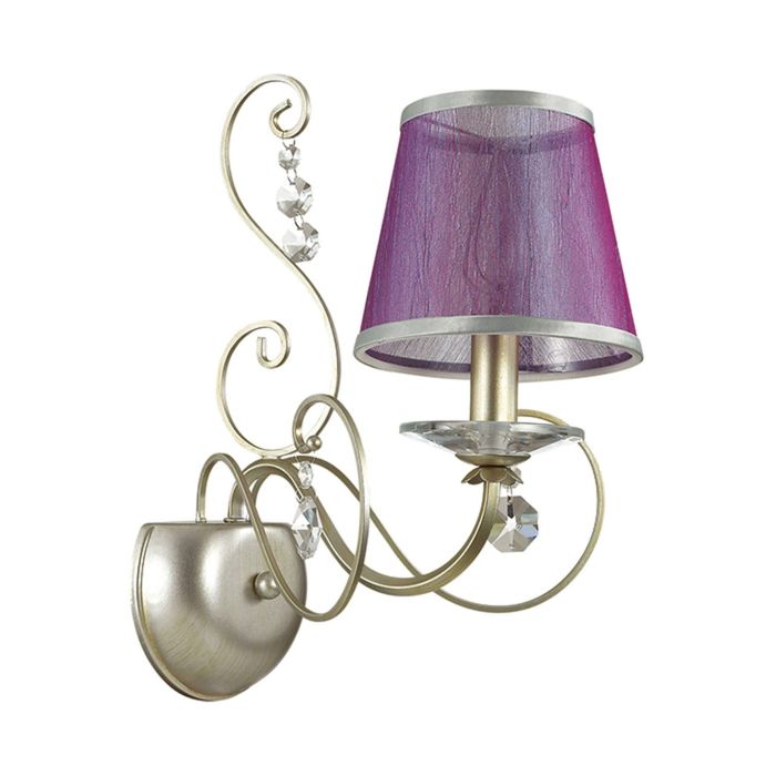 Бра ZIBILLE 1x40W E14 матовое золото с серебряной патиной 31x35,4см