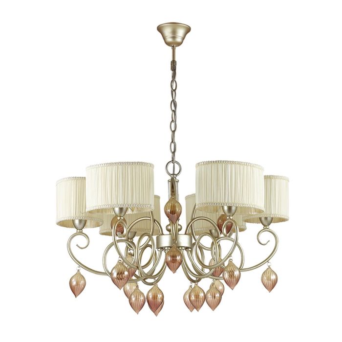 Люстра подвесная IDERINA 6x40W E14 матовое золото 69,5x69,5см