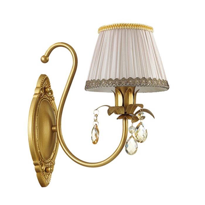 Бра CAROLLA 1x40W E14 матовое золото 15,5x29см