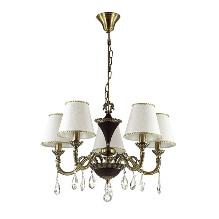 Люстра подвесная LUIZA 5x40W E14 бронзовый 62x62см