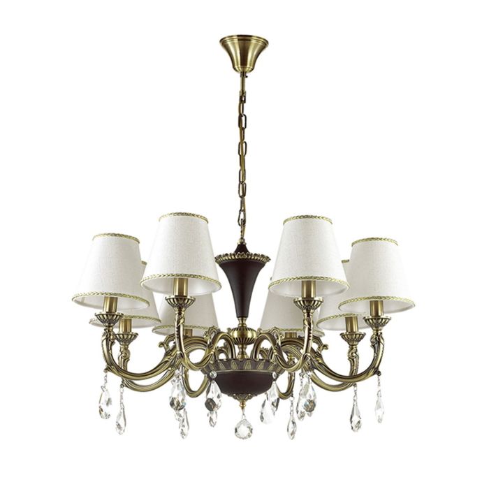 Люстра подвесная LUIZA 8x40W E14 бронзовый 75x75см