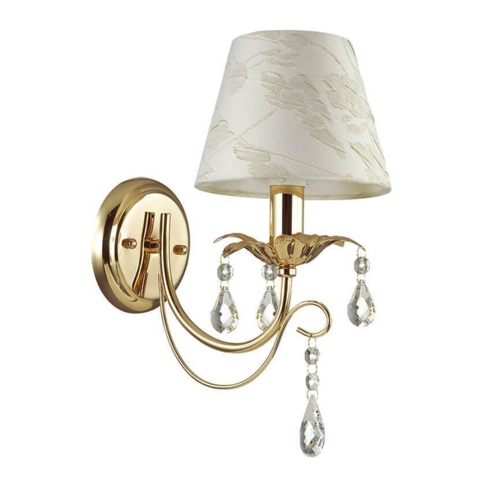 Бра PLESANSA 1x40W E14 золото 16x33,5см