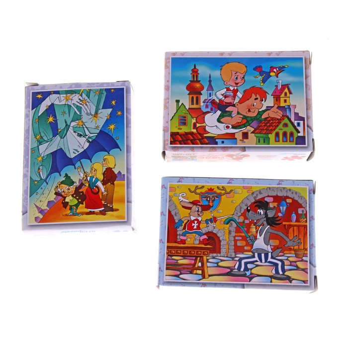 Пазлы "Мультики", 54 элемента, МИКС