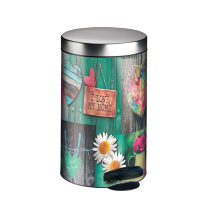 Ведро мусорное с педалью "Мой дом", 14 л