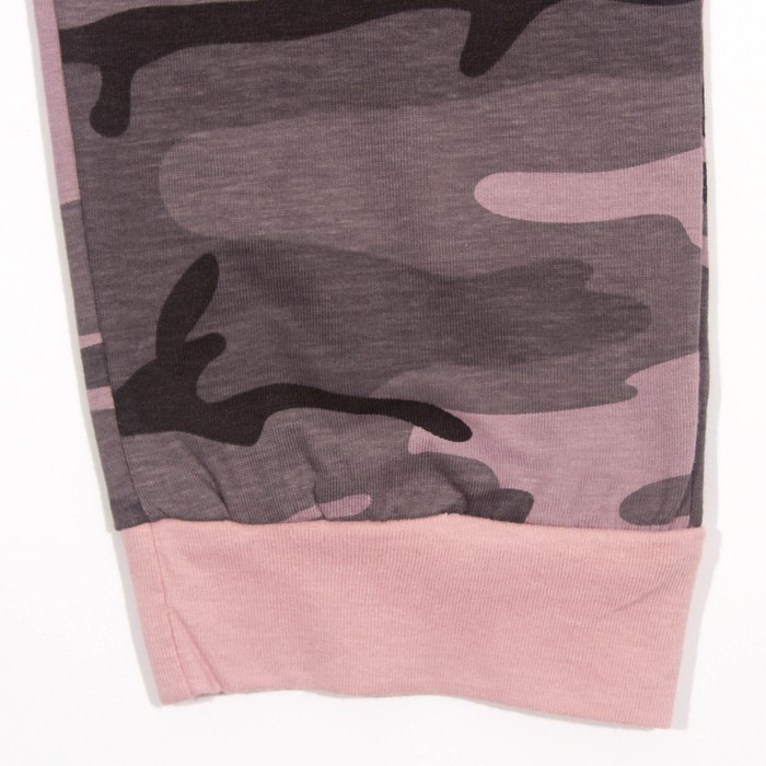 Комплект женский (футболка, брюки) Камуфляж №2 цвет розовый, р-р 48