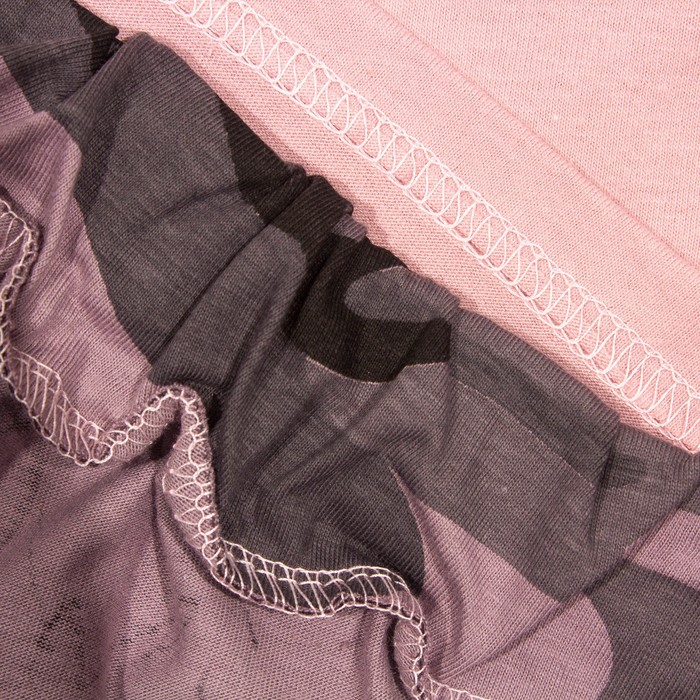 Комплект женский (футболка, брюки) Камуфляж №2 цвет розовый, р-р 48