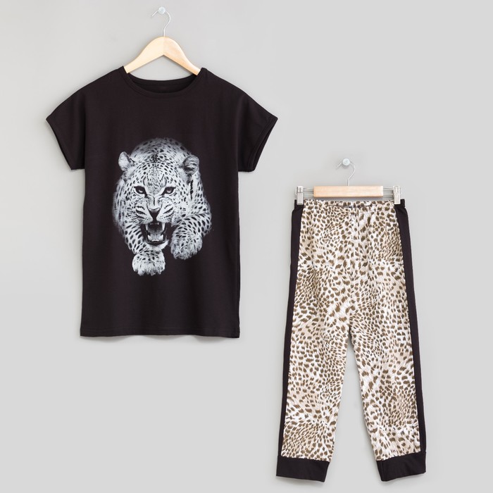 Комплект женский (футболка, бриджи) КФБ210 цвет МИКС, р-р 54