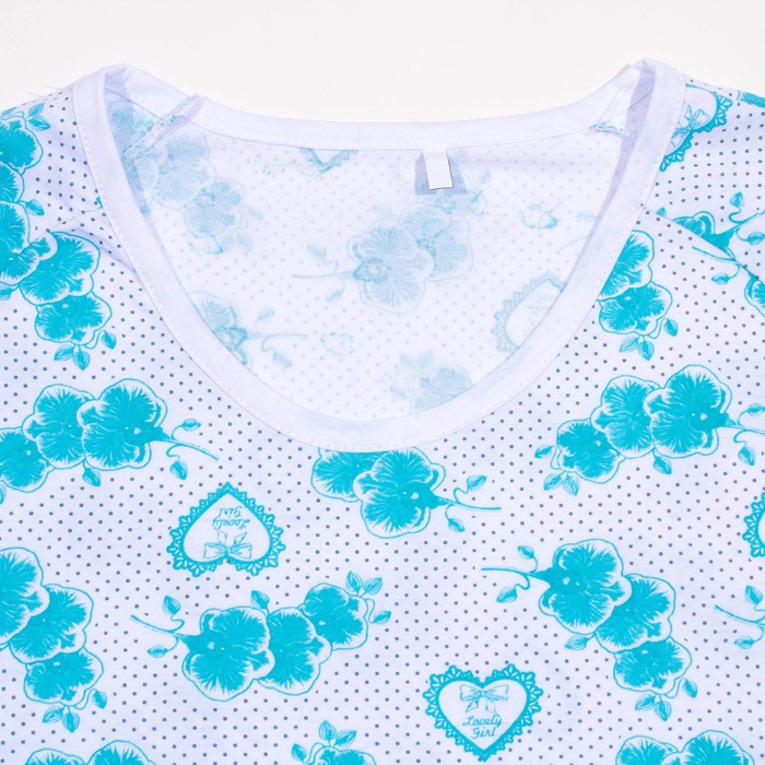 Сорочка женская 101 цвет голубой, р-р 50