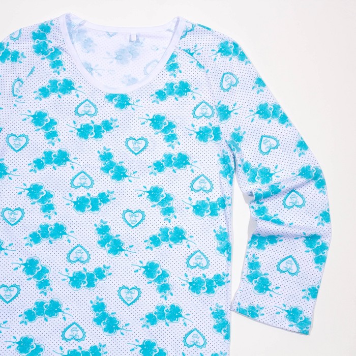 Сорочка женская 101 цвет голубой, р-р 52