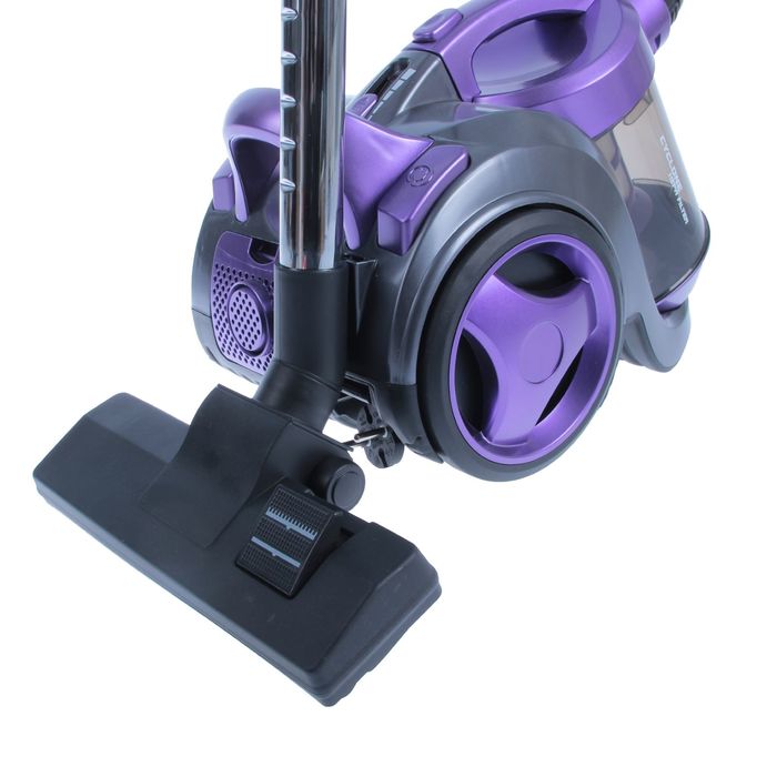 Пылесос WILLMARK VC-1841CY, 1800 Вт, мощность всасывания 250 Вт, циклон, фиолетовый