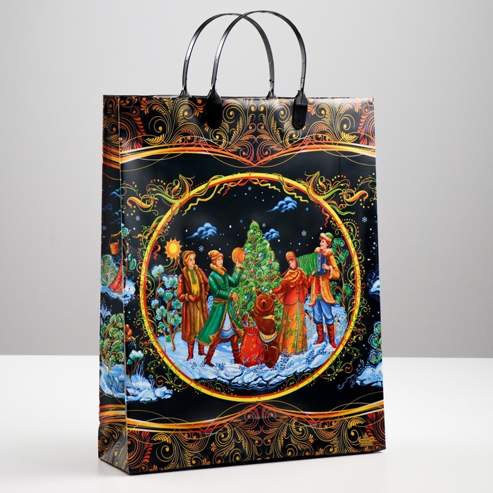 Пакет "Русская сказка", мягкий пластик, 30 х 30 см, 140 мкм