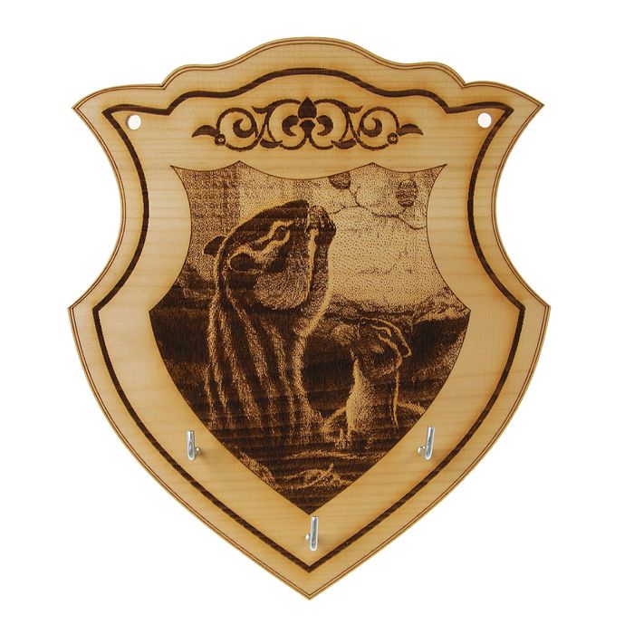 Ключница "Бурундуки" большая, КЕДР, 20х17см