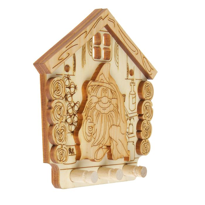 Ключница "Домовой 3", КЕДР, 13х13см